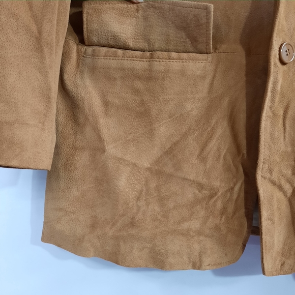 Haband Lion's Den 100% Genuine Leather Brown Men's Jacket Coat Size L Style 30A - Picture 3 of 14